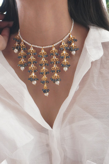Aarohi Kundan and Stones Necklace