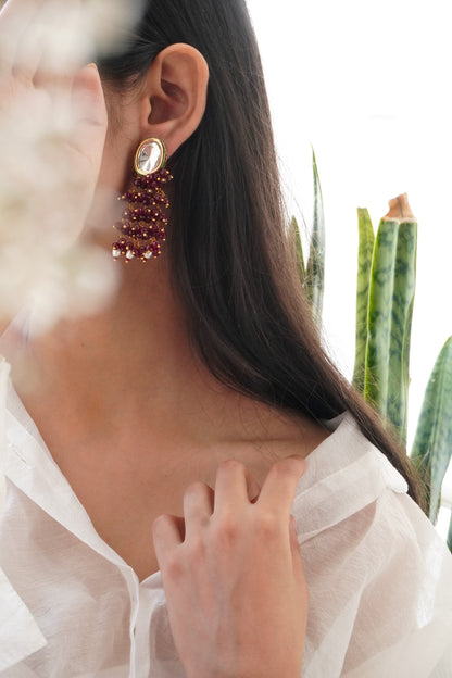 RitiRivaaz Kundan and Stones Earrings