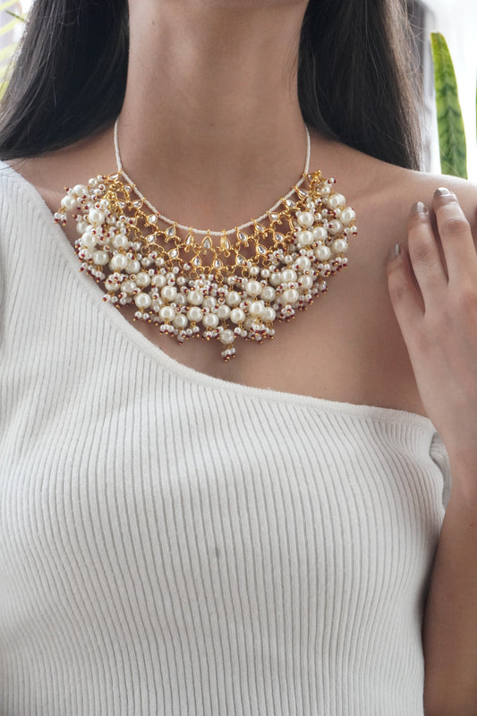 Suhasi Kundan and Pearls Necklace