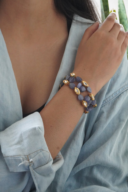 Dhriti Stones and Kundan Bracelet