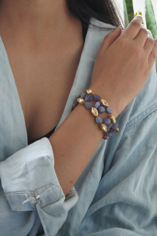 Dhriti Stones and Kundan Bracelet