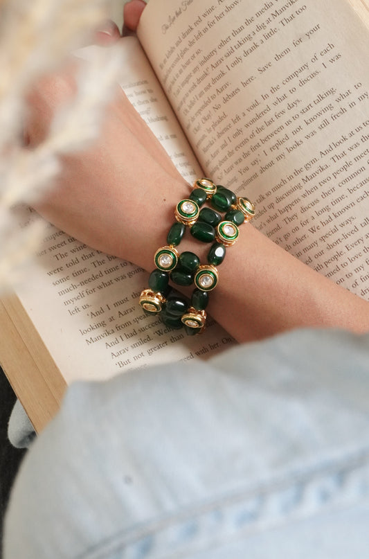 Zeenat Kundan and Stones Bracelet