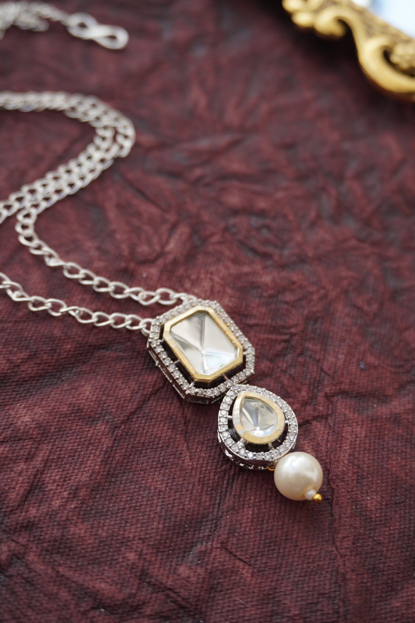 Mishali Victorian Polki Necklace