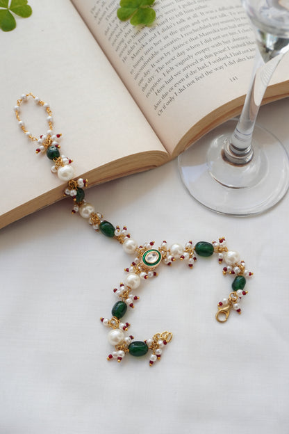 Yauvani Kundan and Pearls Bracelet