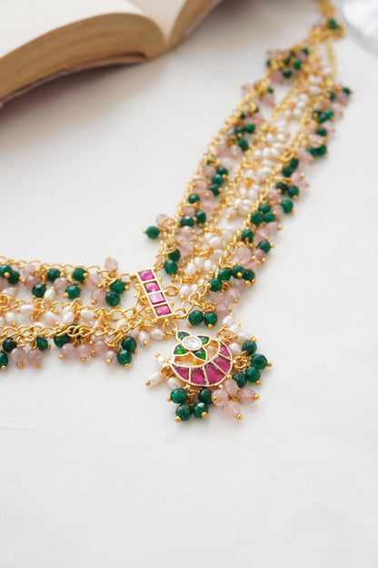 Aabhushanika Kundan and Stones Necklace