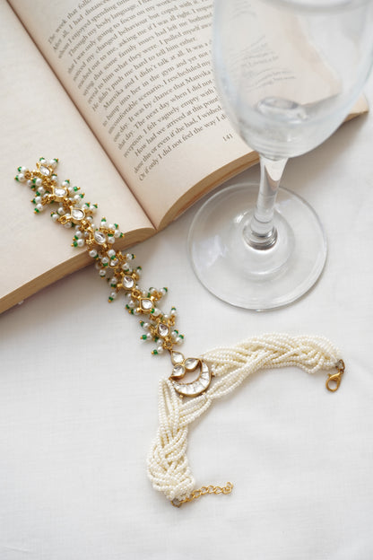 Rajnidhi Kundan and Pearls Haatha Phool