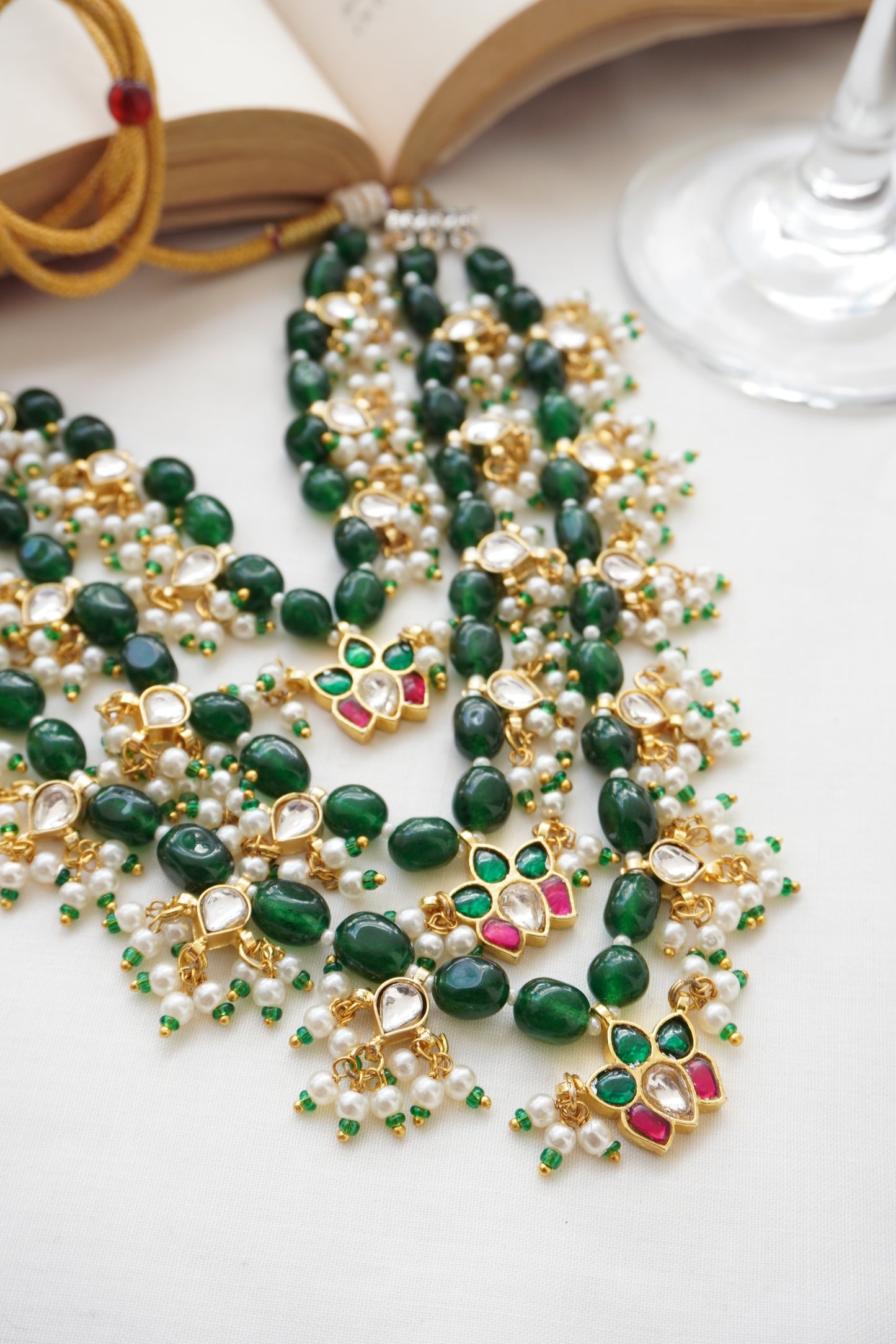 Kanaka Kundan and Pearls Necklace