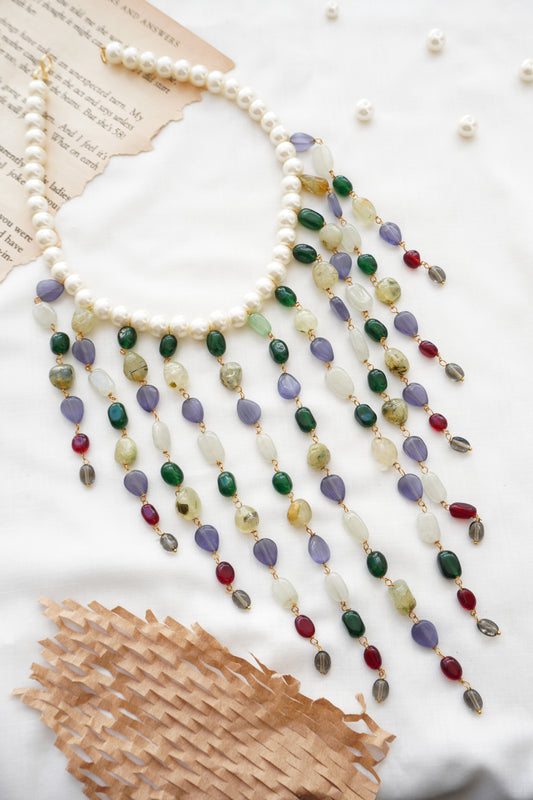 Shubhrika Perals and Kundan Necklace