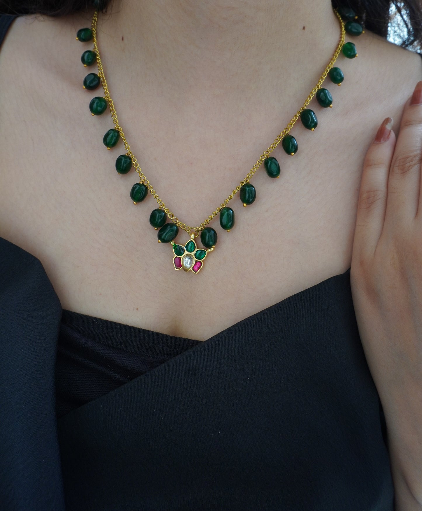 Tarini Kundan and Stones Necklace