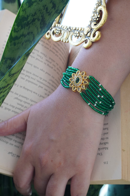 Pavitra Kundan and Stones Bracelet