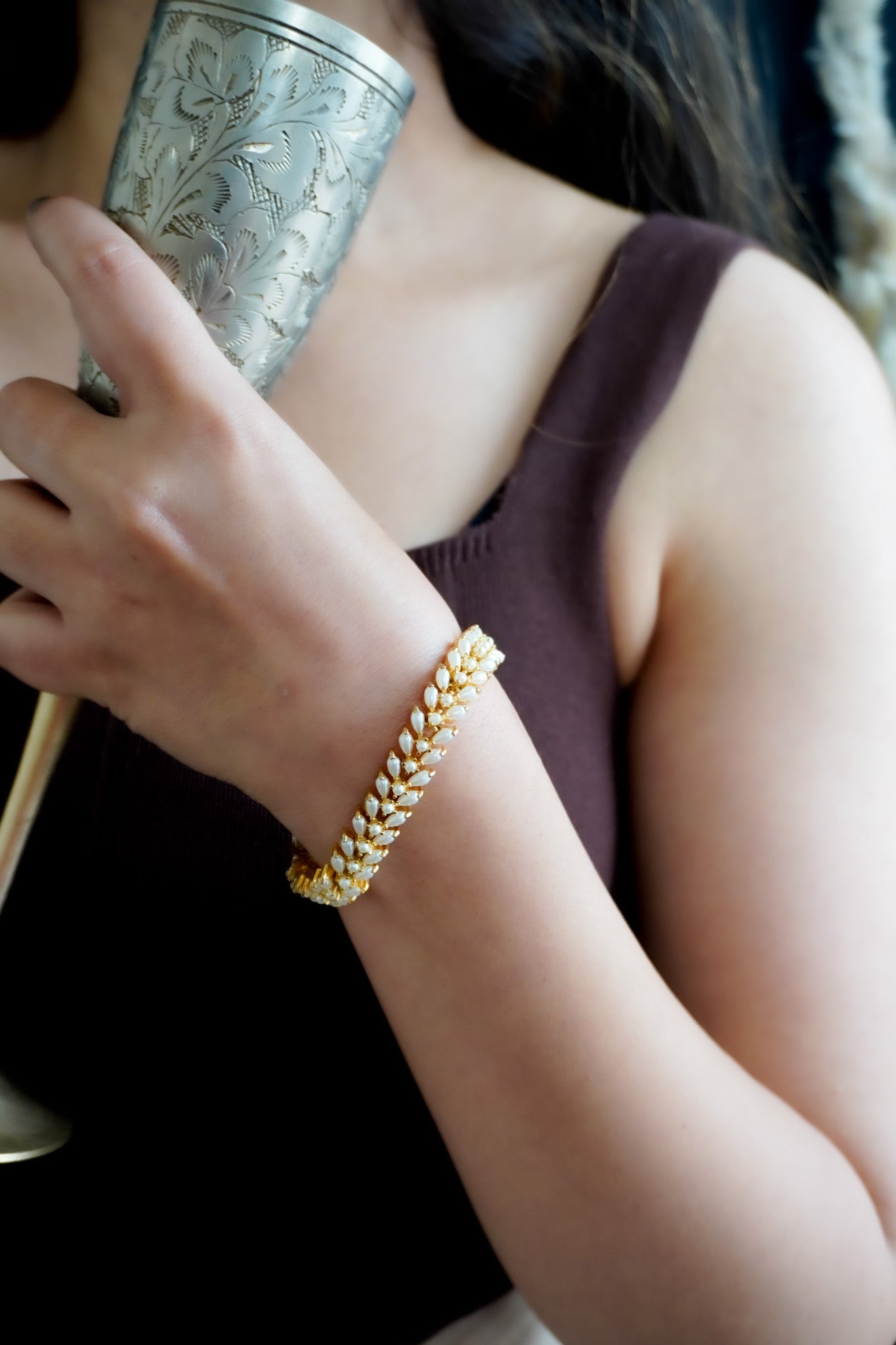 Inaya pearl bracelet