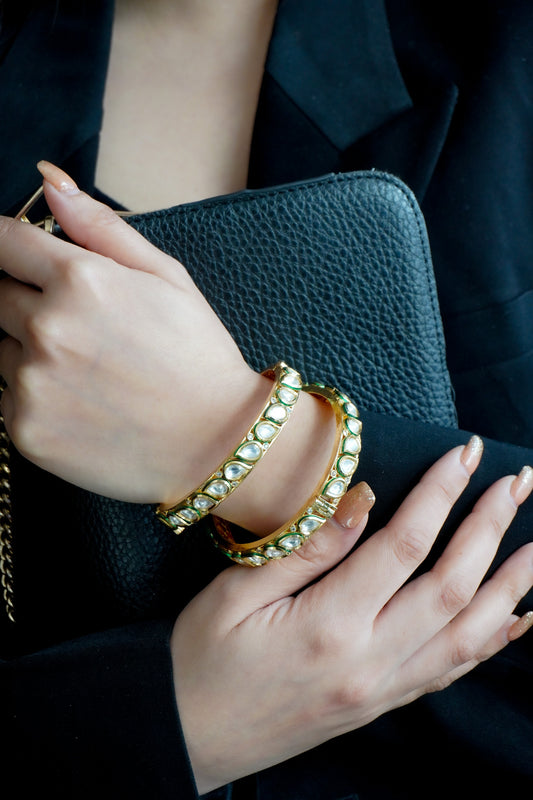 Julia Kundan Bangles - Set of 2