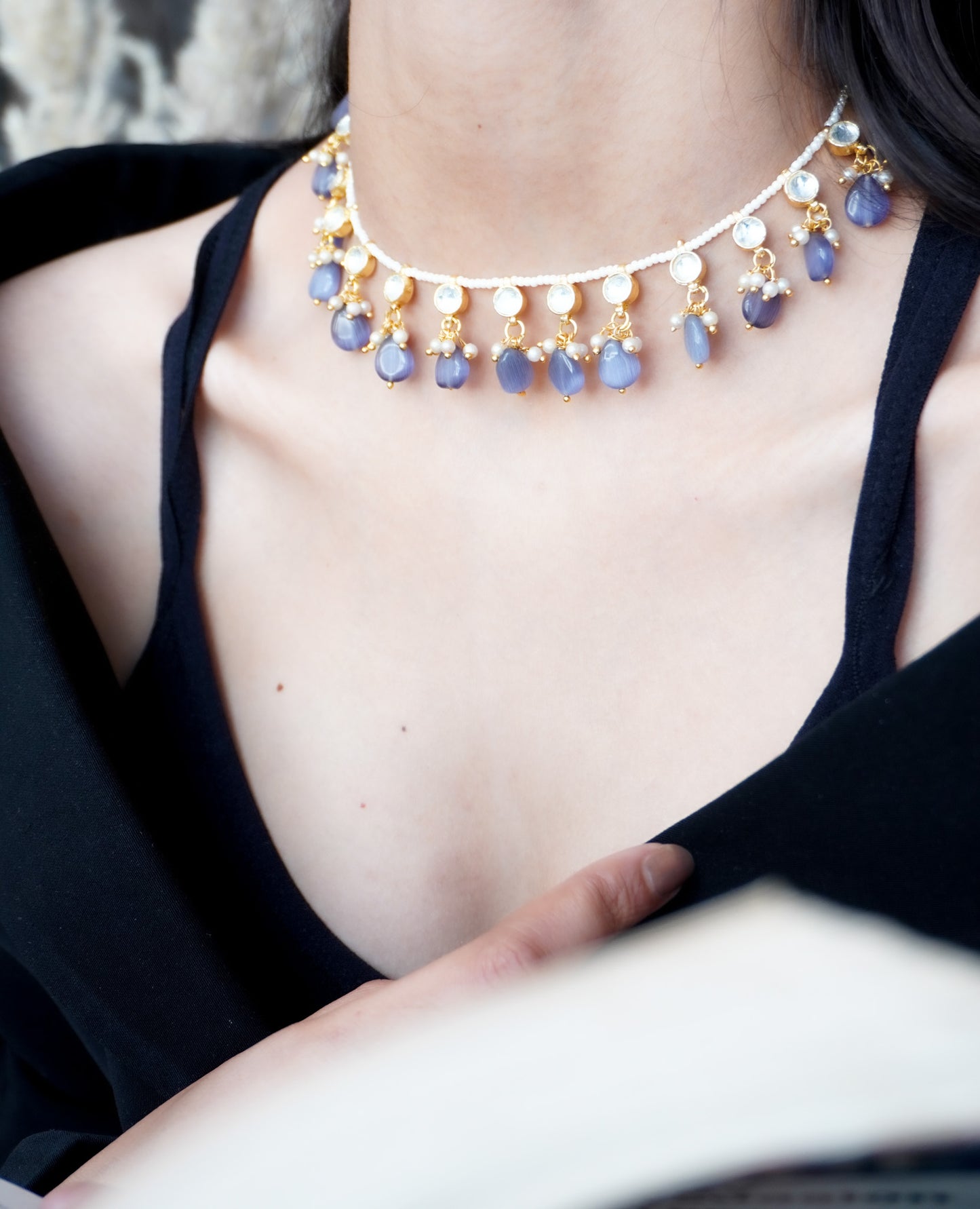 Lavanya Kundan and Pearls Necklace