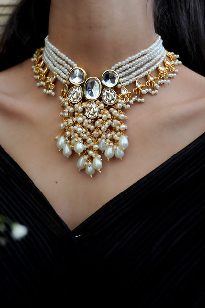 Madhurima Kundan and Pearls Necklace