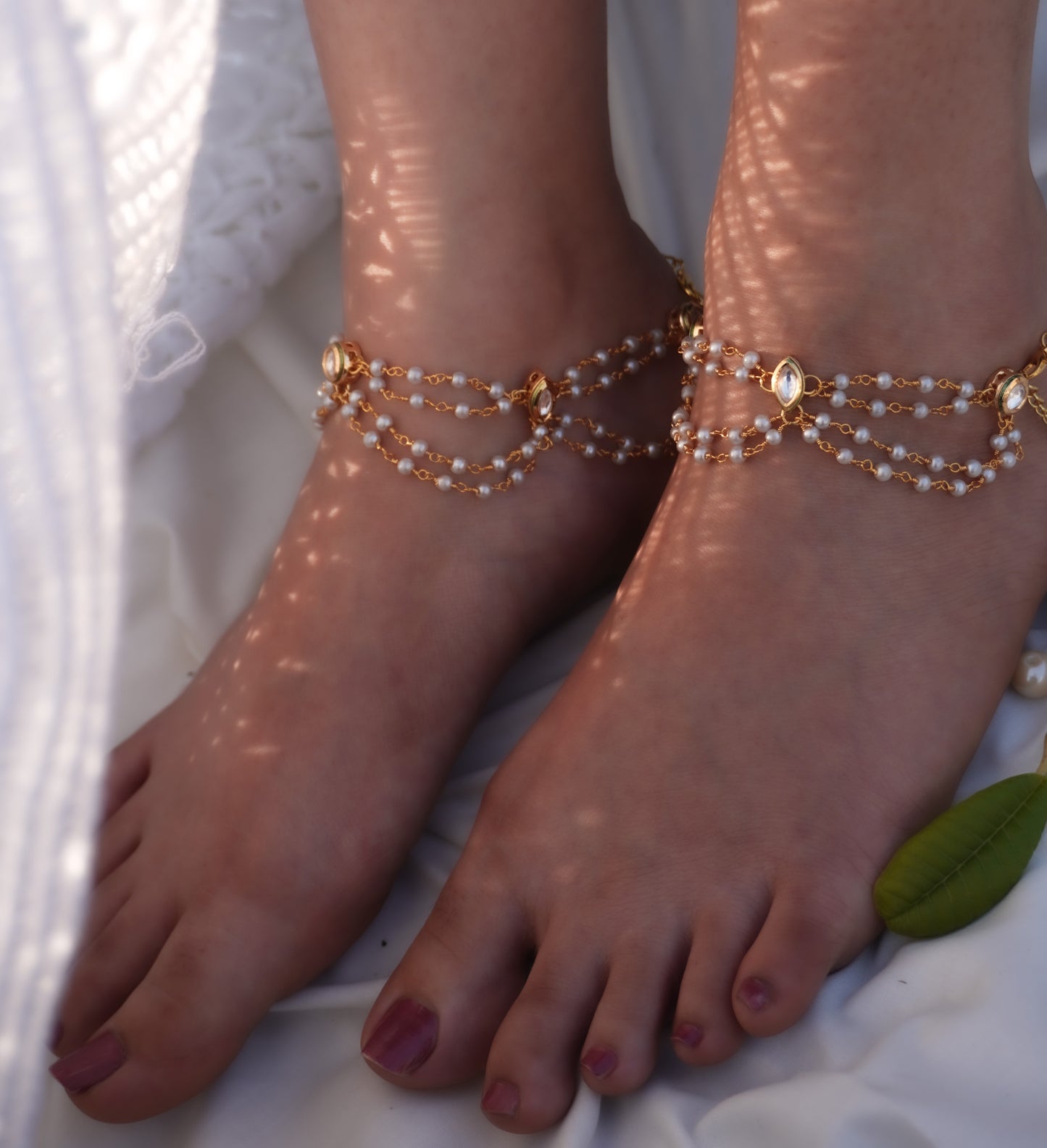 Mira Layered Anklets