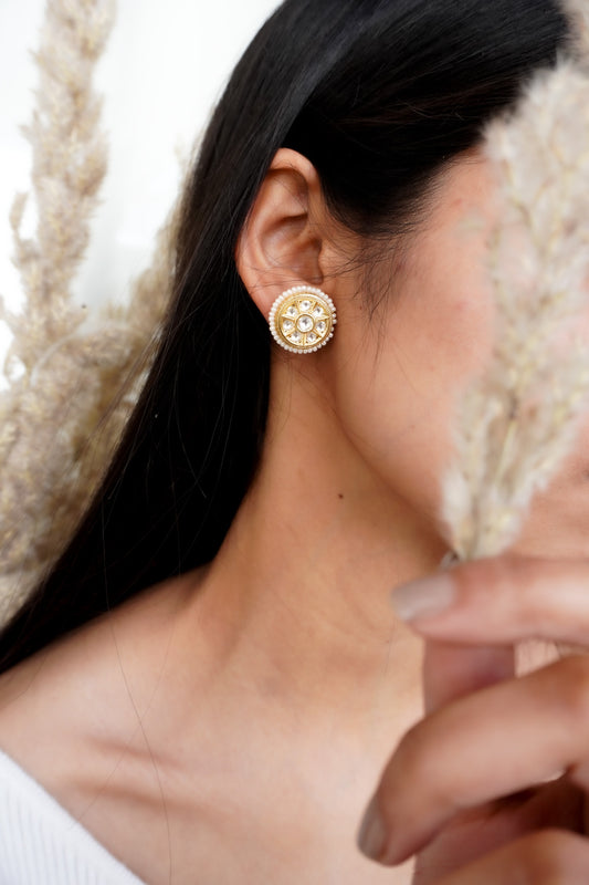 Opal Grace Kundan Earrings