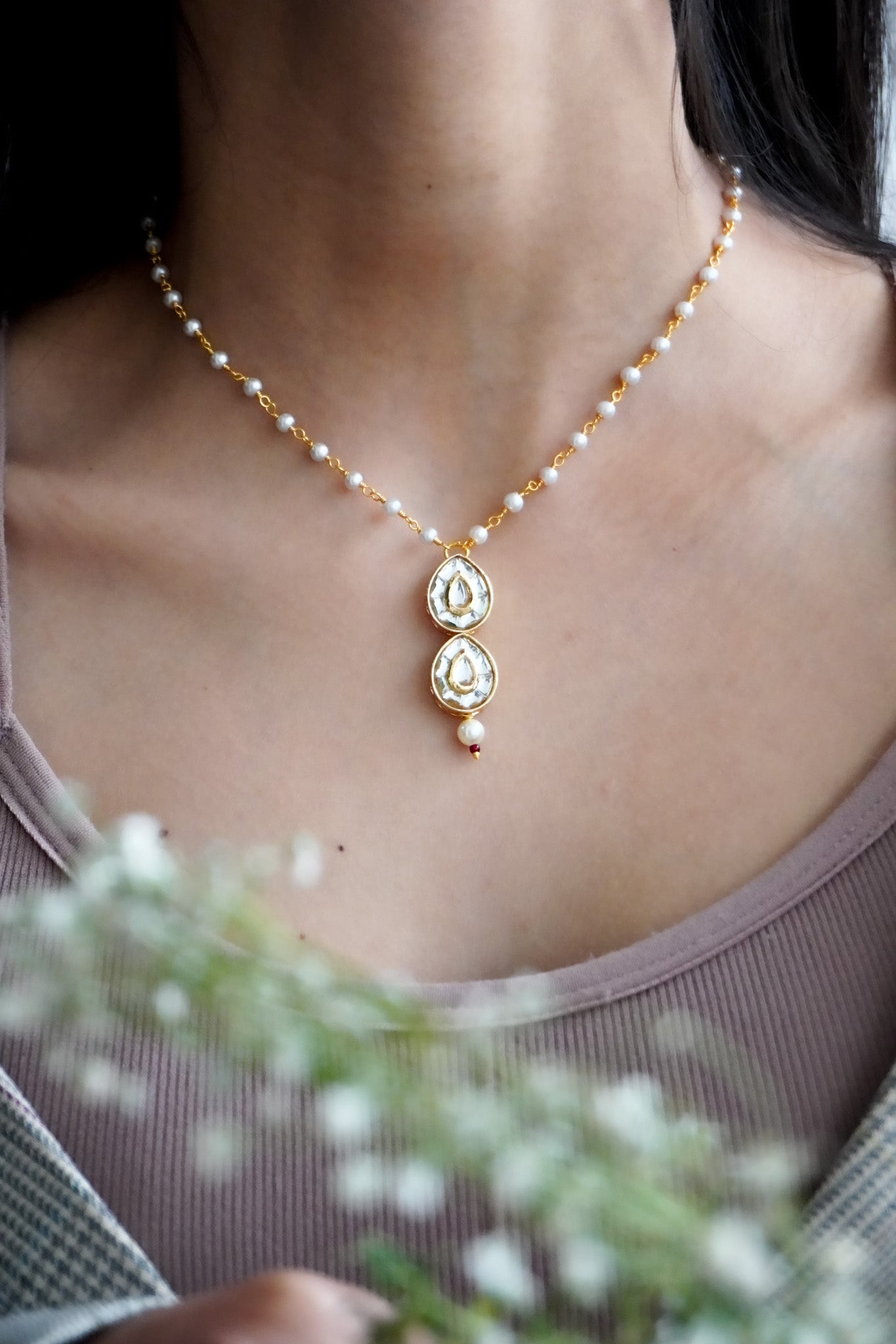 Radiant Kundan and pearls Necklace