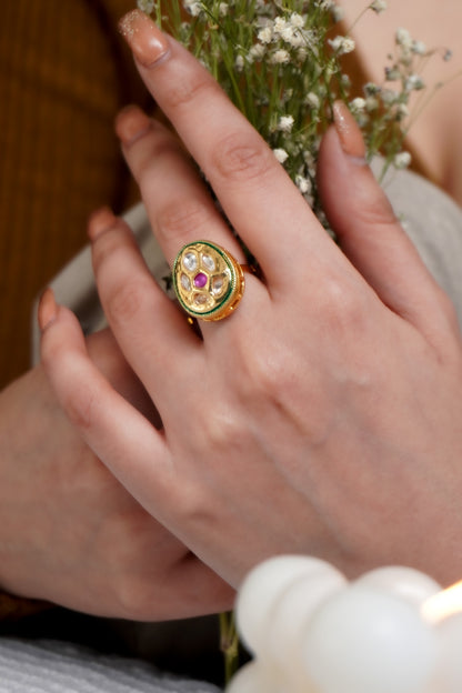 Rajvi Kundan Ring