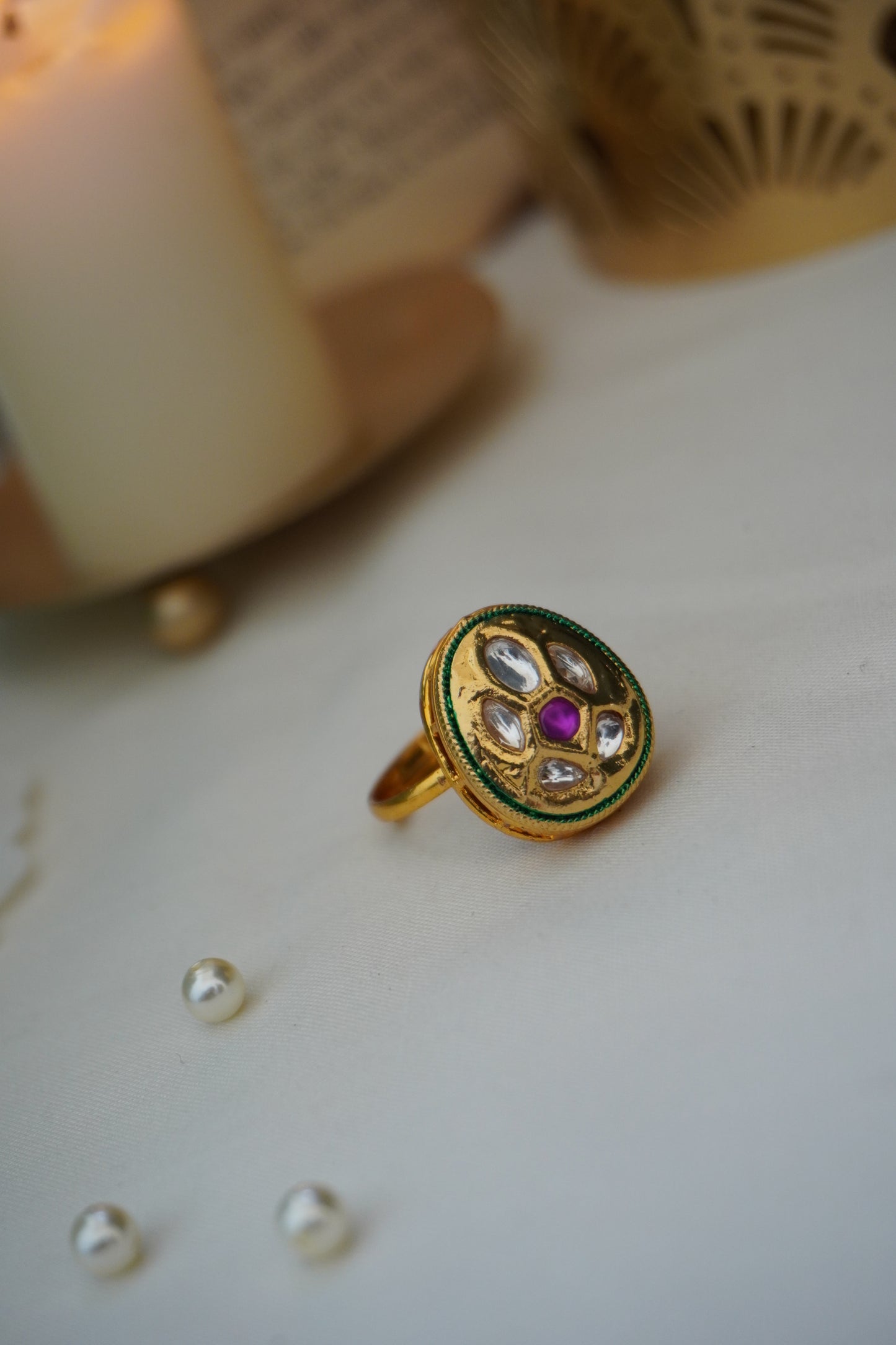 Rajvi Kundan Ring