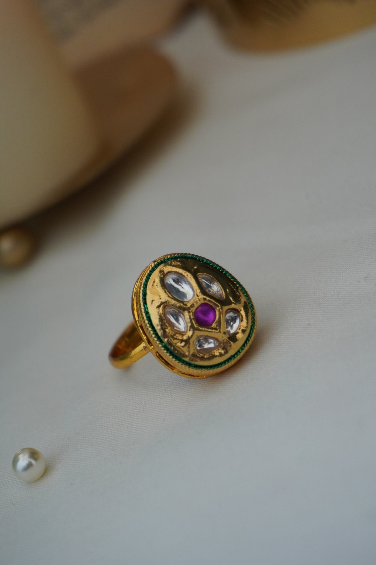 Rajvi Kundan Ring
