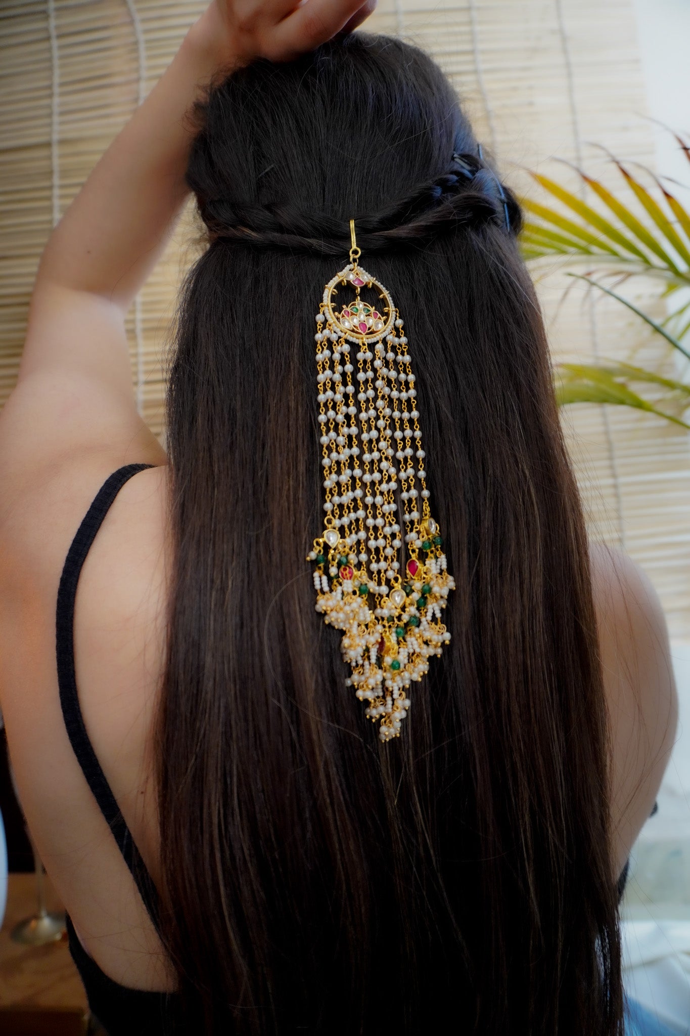 Ridhi Kundan and Pearls Hairpin