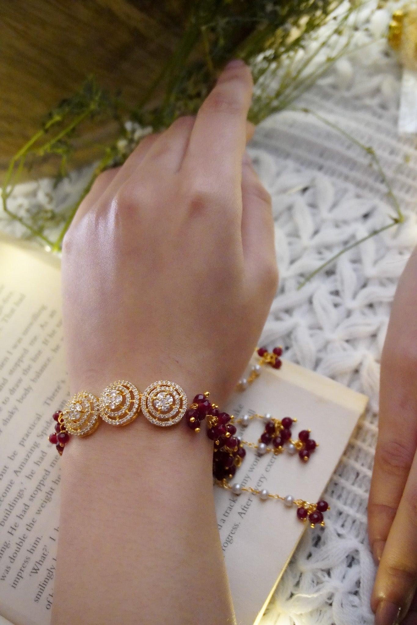 Ruby Glow Bracelet
