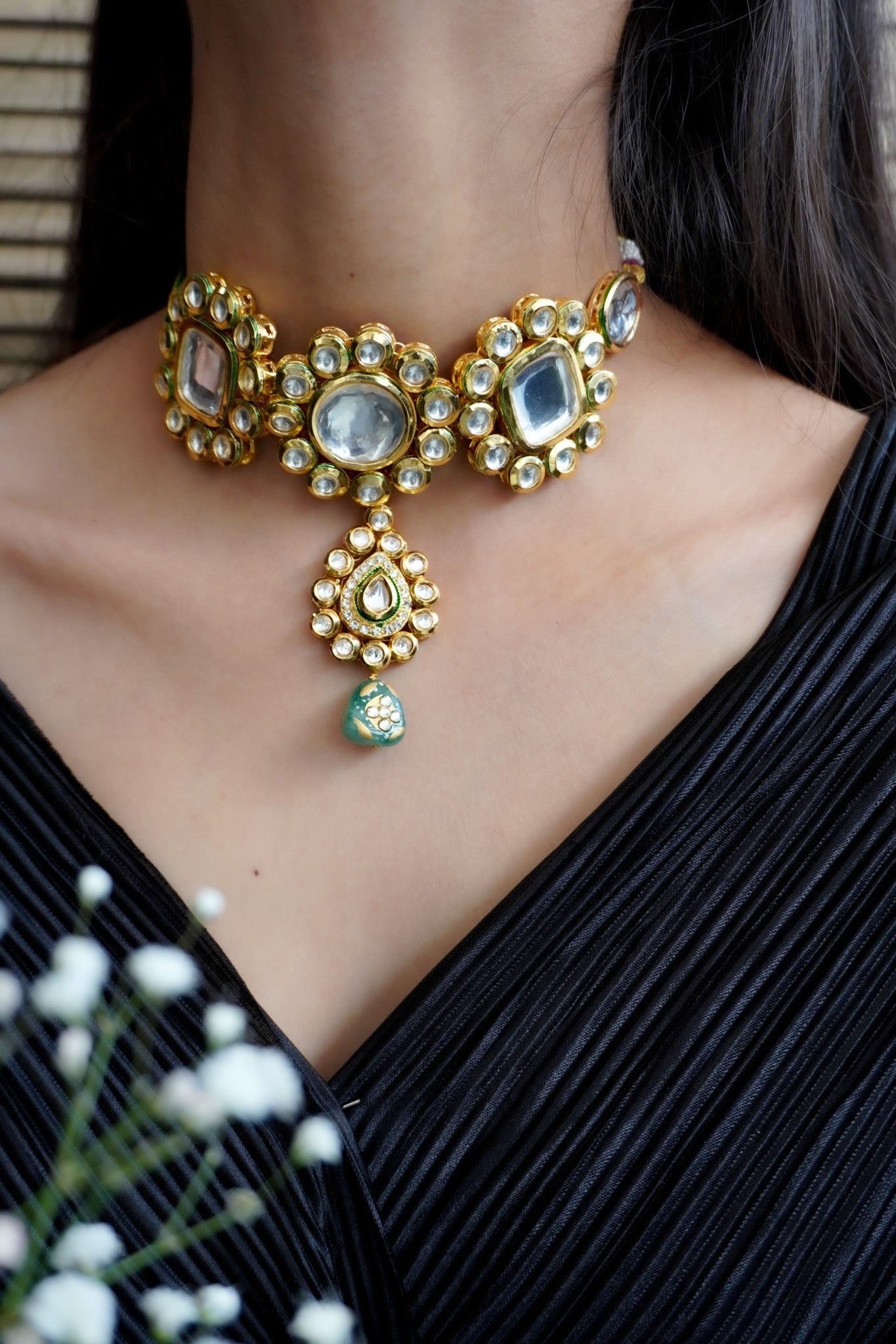 Sumati Kundan Choker Necklace