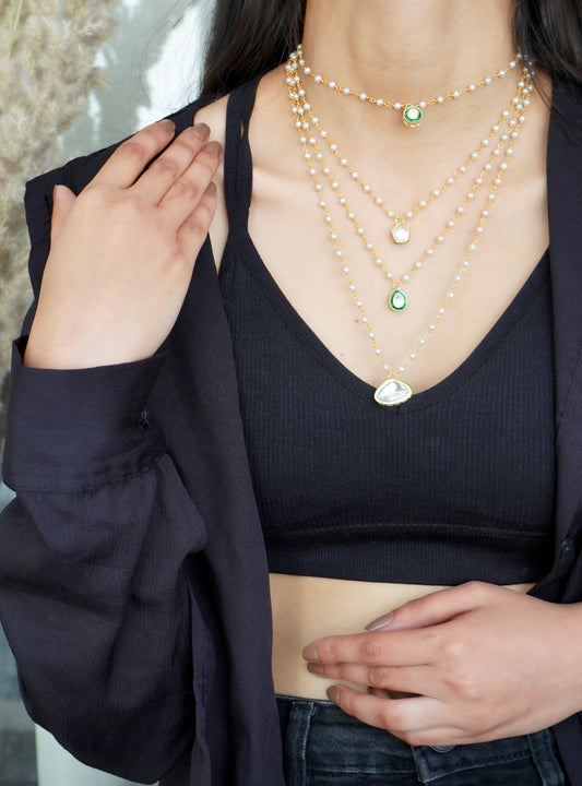 Swarna Kundan Neckpiece