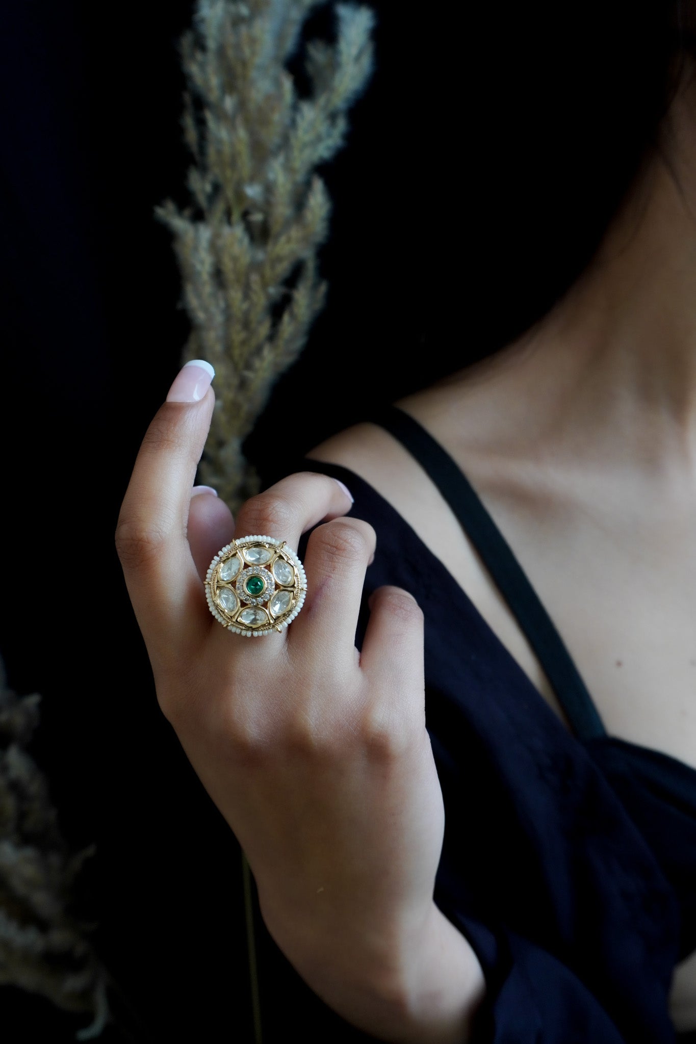 Vasantika kundan ring