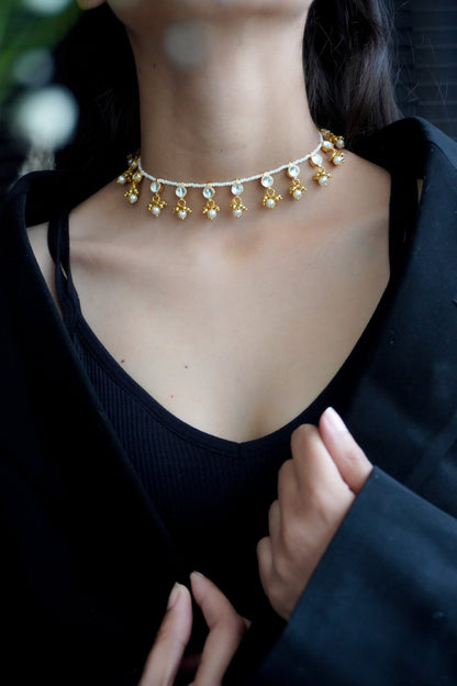 Veda Kundan and Pearls Necklace