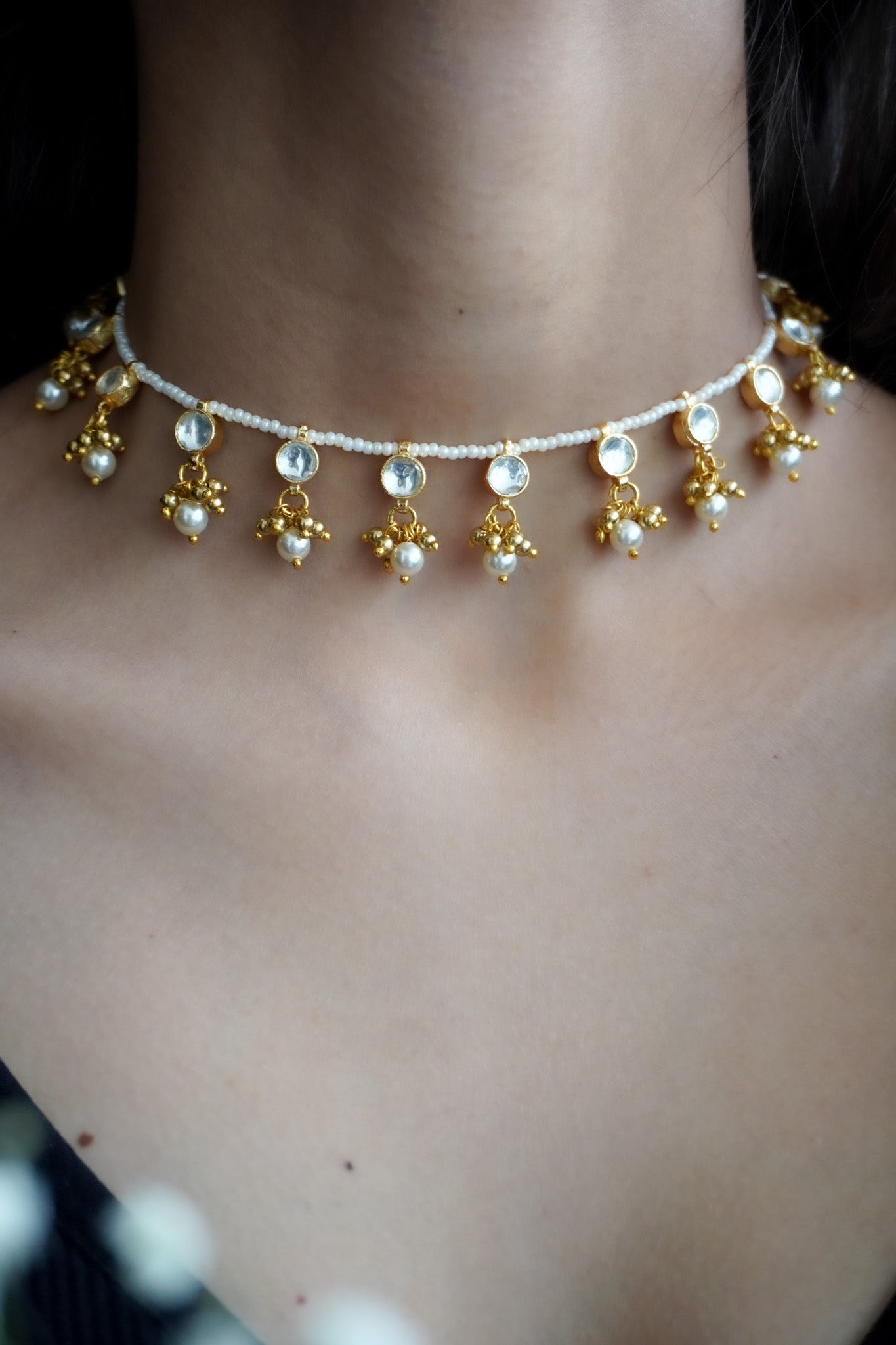 Veda Kundan and Pearls Necklace