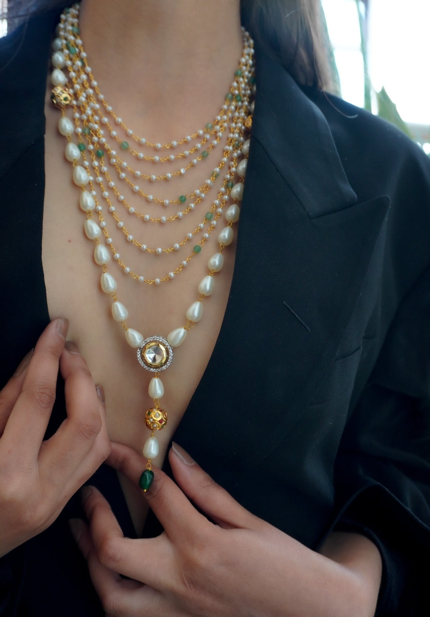 Victorian Grandeur Pearls Necklace