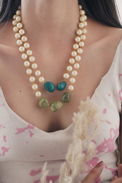 Masaba Pearl Multilayered Necklace