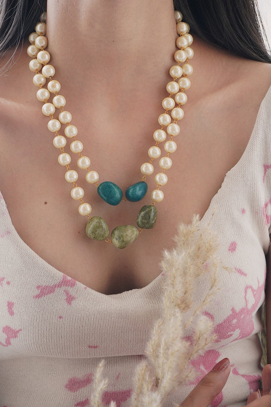 Masaba Pearl Multilayered Necklace