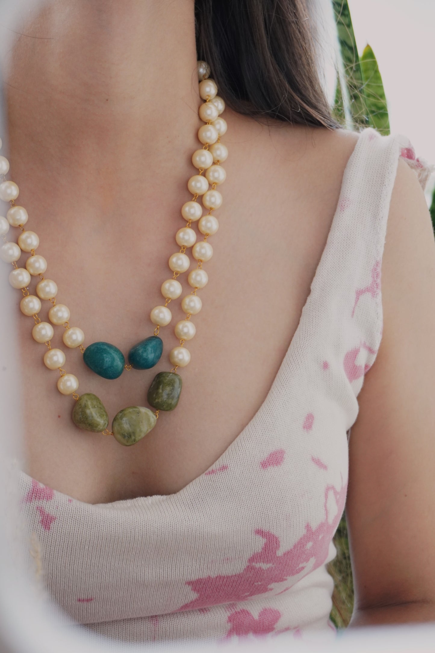 Masaba Pearl Multilayered Necklace