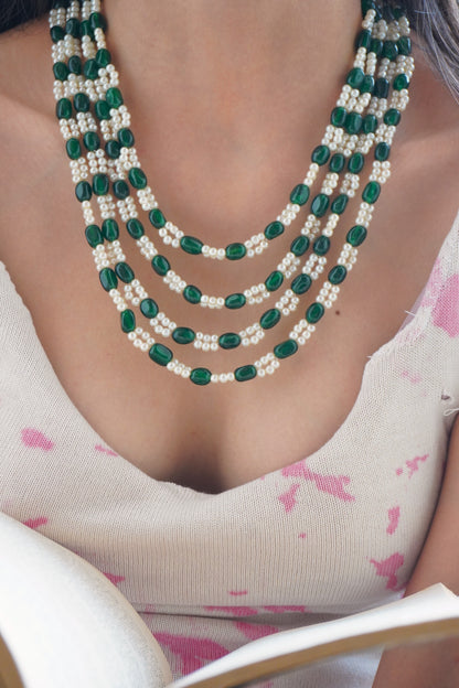 Dipti Green Layered Necklace