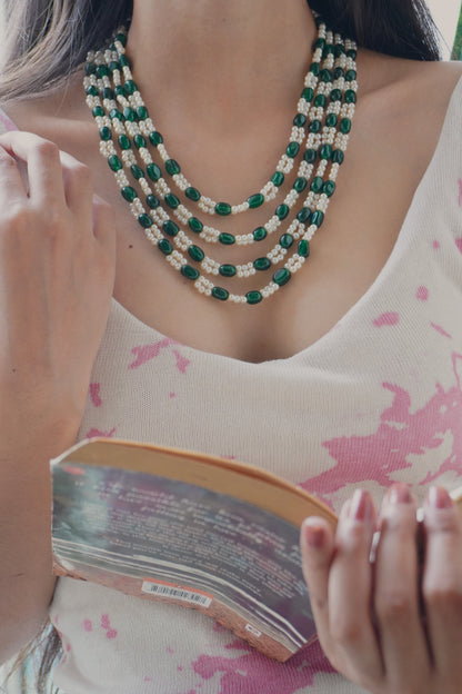 Dipti Green Layered Necklace