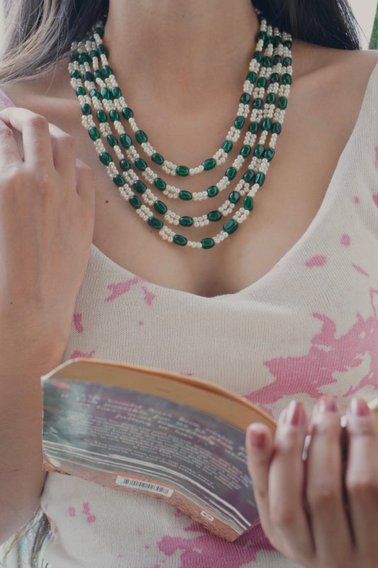 Dipti Green Layered Necklace