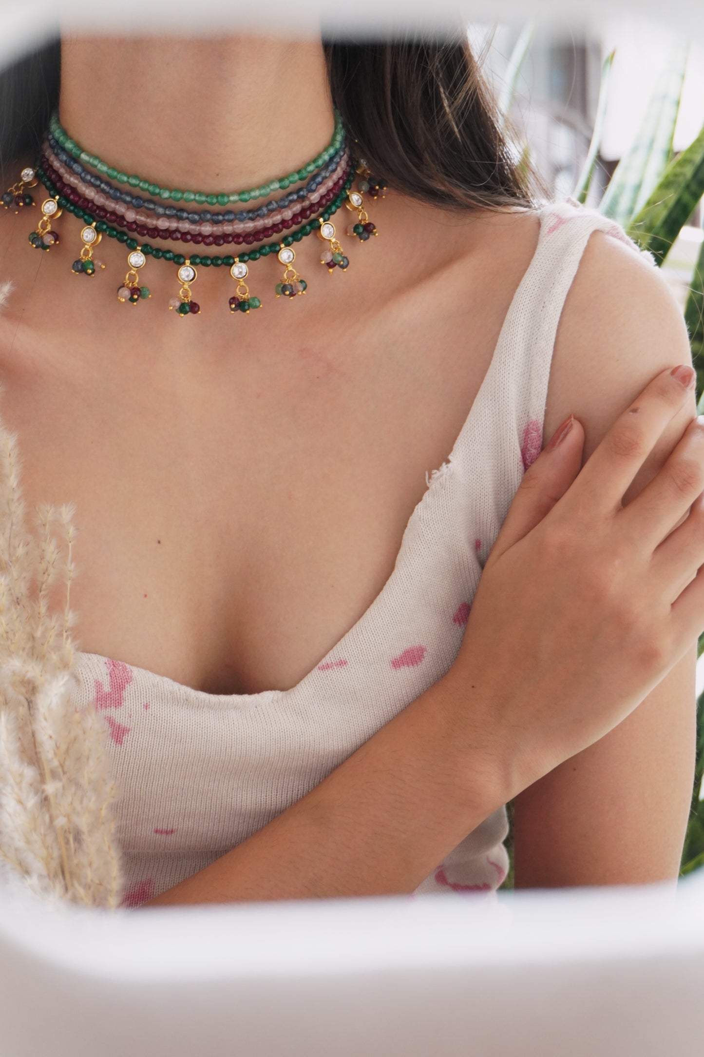 Simran Multicolored Kundan Necklace