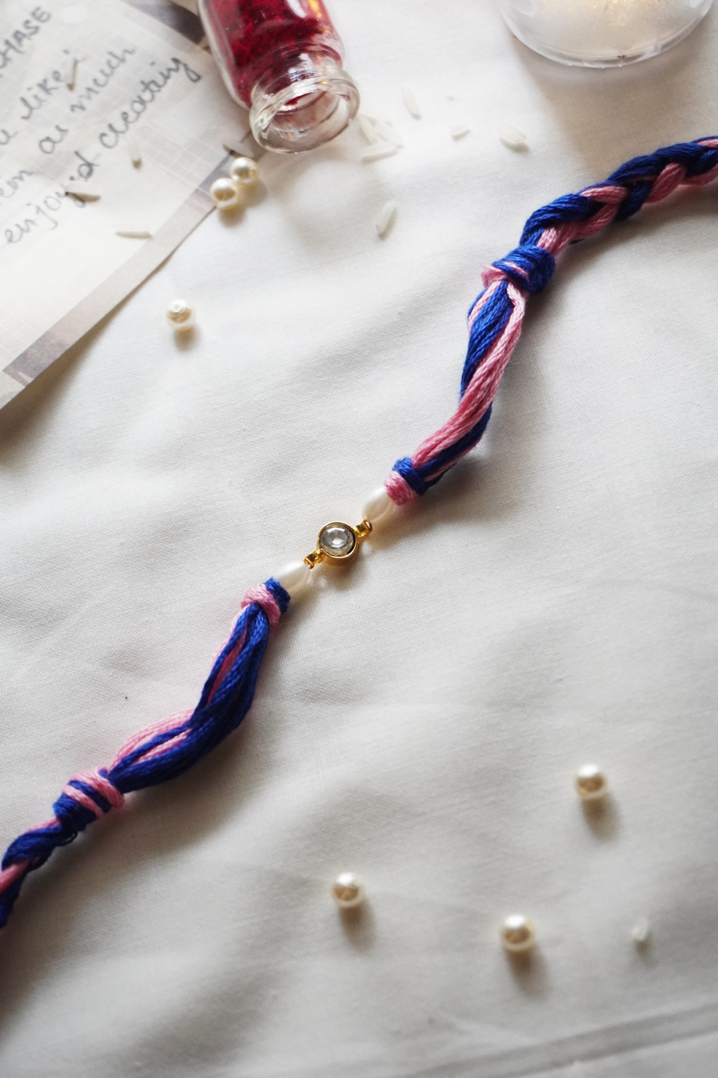 Daiti Multicolor Kundan Rakhi